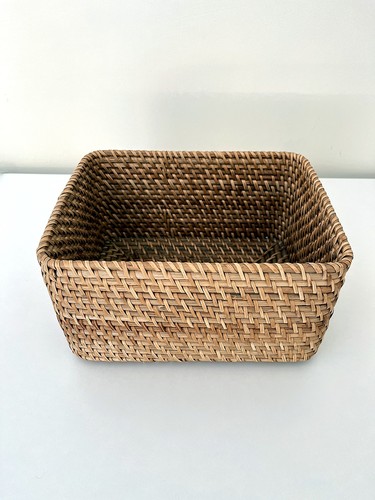 Muji woven rattan storage - muji,