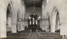Aldbourne Church Interior Wiltshire Real Photo Postcard Local publisher