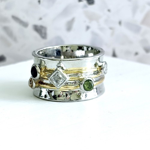 14k gold 925 multi stone - 14k,
