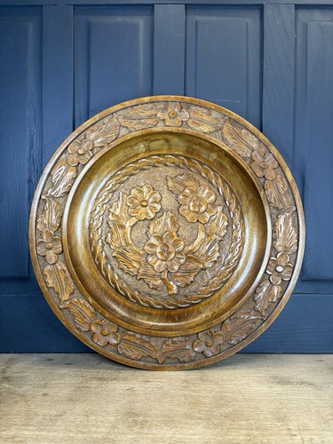 Large hand carved wooden - carved,