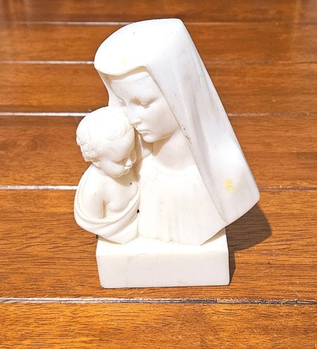 Vintage alabaster madonna - vintage, and