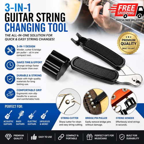 Guitar string winder 1 - winder, 1-