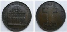 1779 Bronze Historical Commemorative Medallion Basilica style church Portuguese?