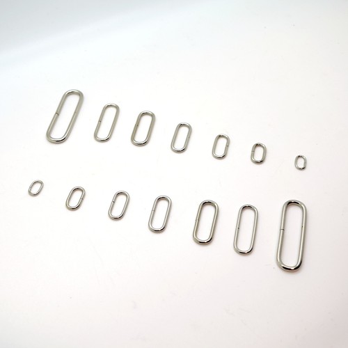 Metal oval loop rings - oval,