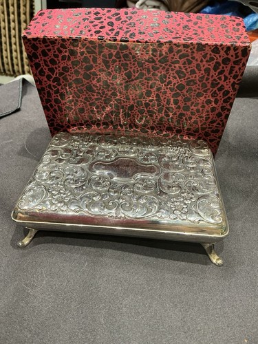 Vintage silver plated repousse - vintage,