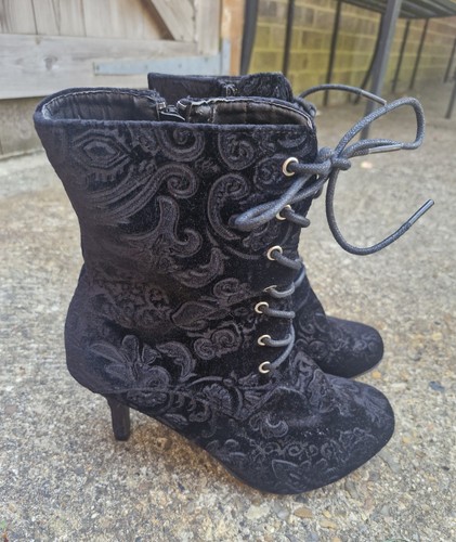 Joe browns black brocade boots - browns,