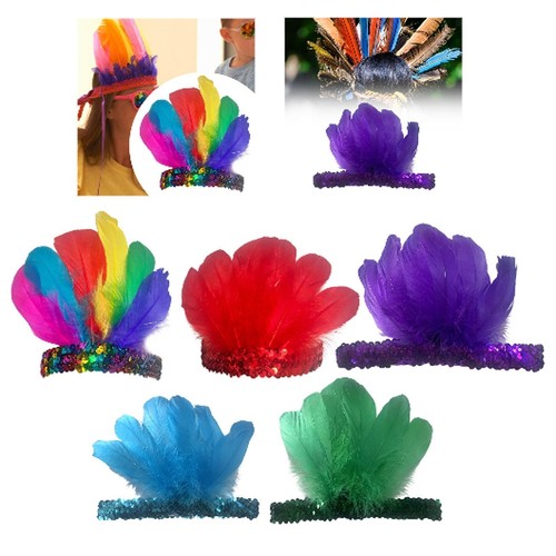 Feather headband for costume - headband,