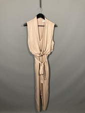 REISS KALI DRAPE Jumpsuit - Size UK6 - Blush - Good Condition - Women’s