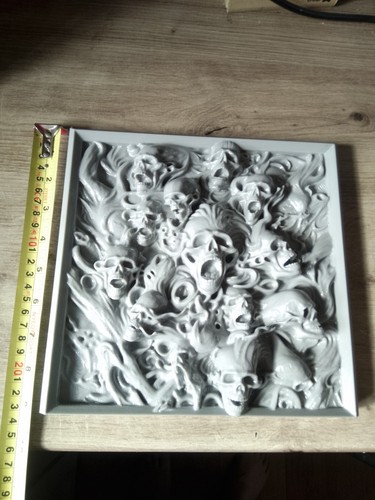 Skulls and smoke wall - skulls,