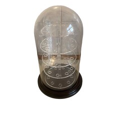 Vintage glass dome - dome, stand