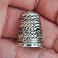 Antique Solid Silver Thimble