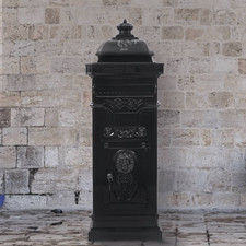 Pillar Letterbox Black Cast