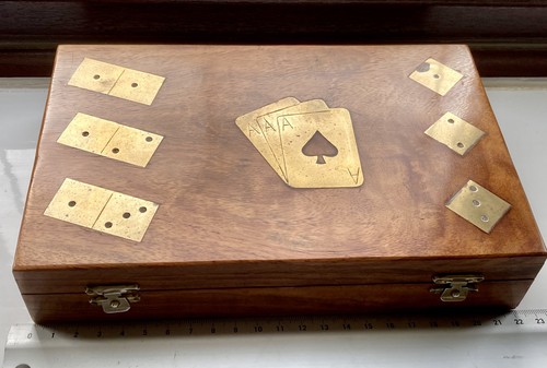 Wooden brass inlay - brass, ~