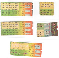 Lot of 5 Concert Ticket Stubs