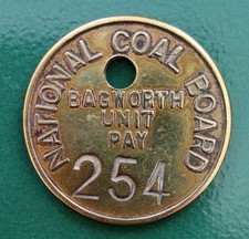 Bagworth Colliery Pit Check marked National Coal Board Bagworth Unit Pay 254