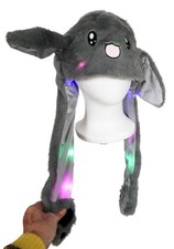 New Grey Rabbit Hat Light Up