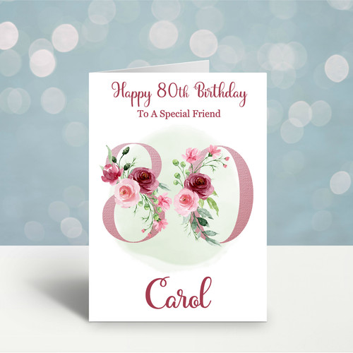 Personalised 80th birthday - 80th,
