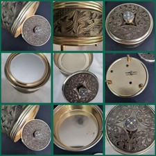 Vintage musical powder jar - vintage,