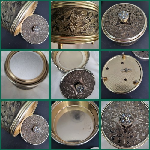 Vintage musical powder jar - musical,