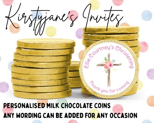 Personalised chocolate coins - personalised,