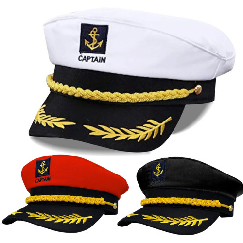 Navy captain hat - navy, yacht