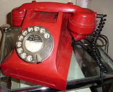 Vintage Red Rotary Dial Indian