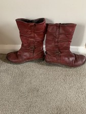 Fly Red Ankle Boots 4