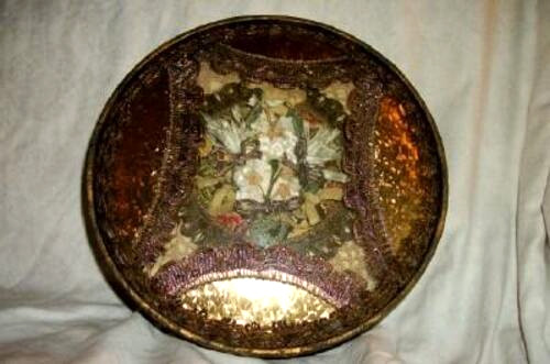 Antique french fabric dresser - antique,
