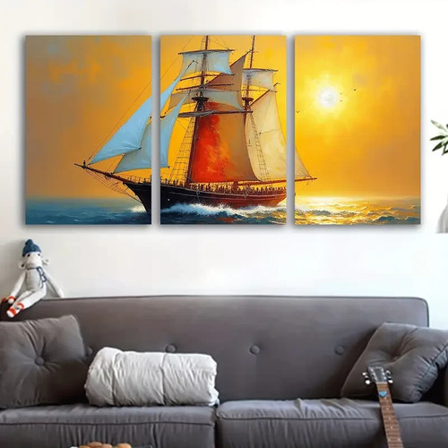 3pcs nautical sailboat - 3pcs,