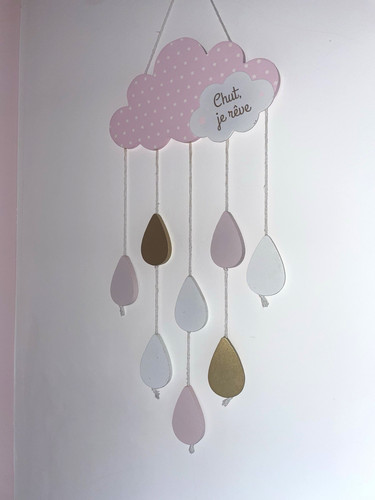 Cloud raindrops hanging - &,