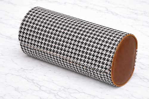 Leather watch roll travel case - leather,