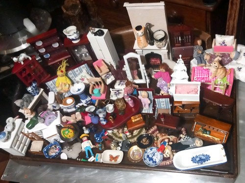 Lot vintage doll house - lot,