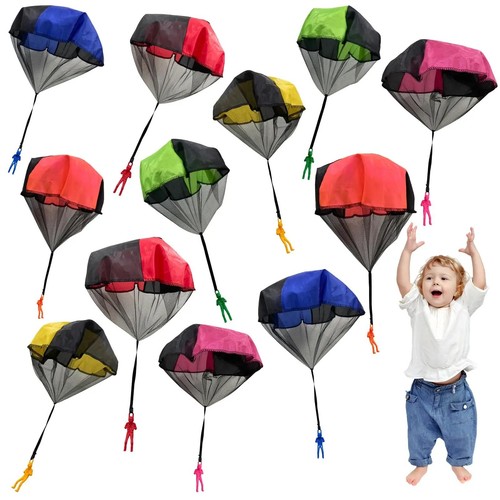 12pcs kids parachute toy - parachute,