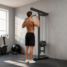 Wall mounted lat pull - mounted,