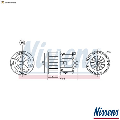 Interior blower 87632 for land - 87632,