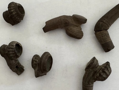 Antique burmese clay - burmese, smoking