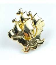 Blue Peter Gold style enamel pin badge. Childrens TV, School Fancy Dress,