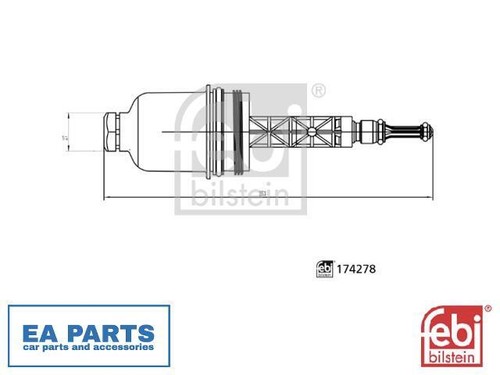 Cap oil filter housing for - cap,,