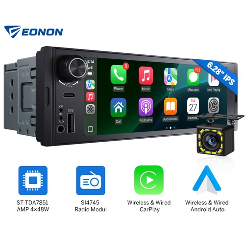 1din apple carplay - 1din, 6.28"