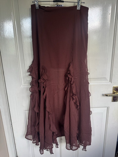 Asos petites brown chiffon - petites,