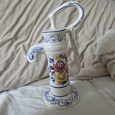 Vintage ceramic Ornamental water pump Hand Painted