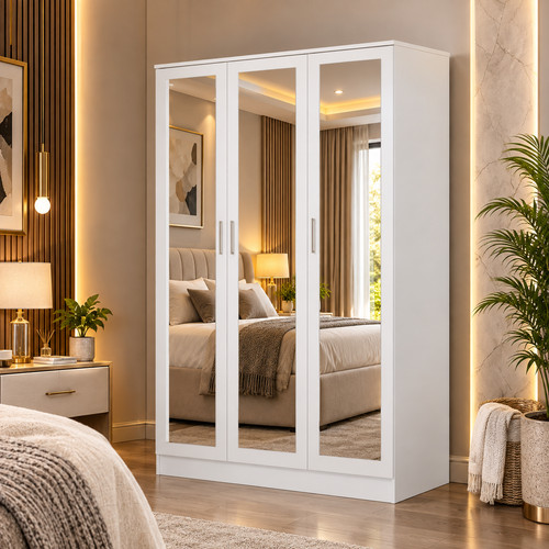 3door mirrored wardrobe - 3door, fully