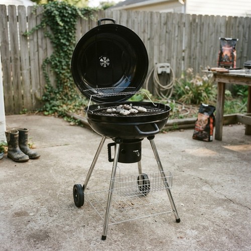 Charcoal kettle bbq - charcoal,