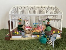 Sylvanian Families Conservatory Garden Room Garden Flowers Plants OOAK GORGEOUS 