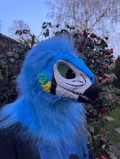 Blue Parrot fursuit head