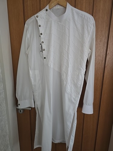Large mens white salwar kamiz - white,