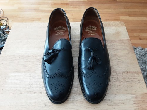 Grenson black leather tassel - grenson,