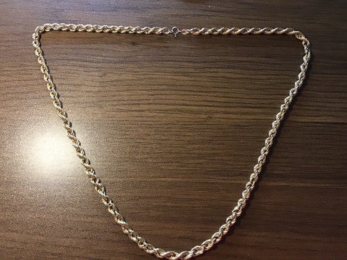 Inch 9ct gold rope - 24,