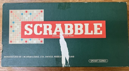 Spear vintage scrabble board - scrabble,