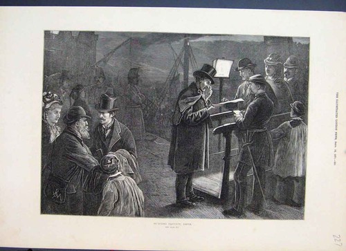 Original old antique - old, print